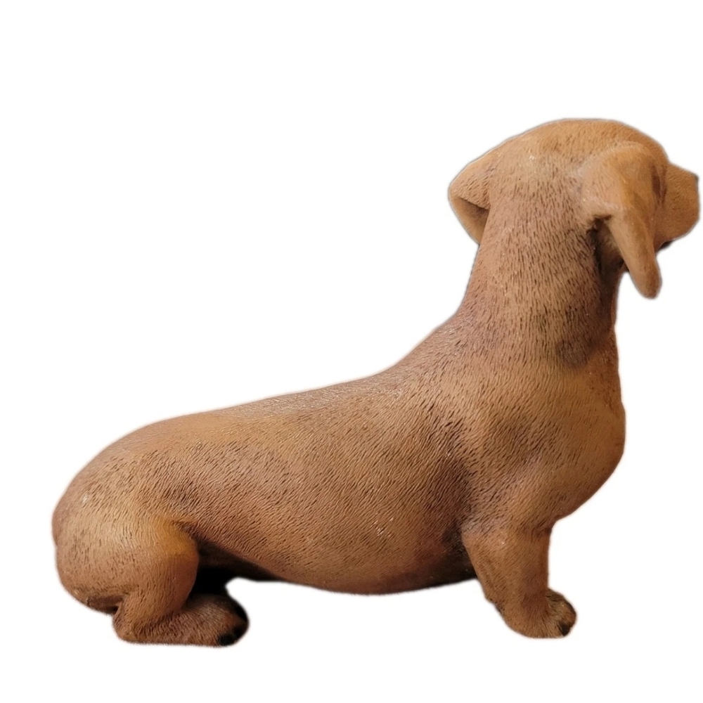 Vintage Daschund Weiner Dog Sitting Figurine Castagna Italy 1988 5.5 Inches - Picture 5 of 6